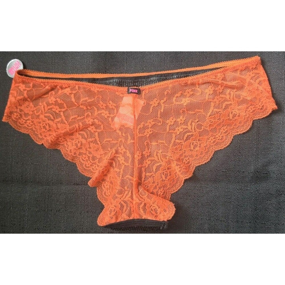 VTG Y2K Victorias Secret Pink Low Rise Hipster Halloween Sequin Skull Panty RARE - Picture 4 of 7